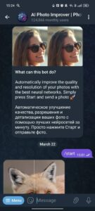 AI Photo Improver | PhotoFixerBot | Enhance & Upscale 1