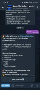 Keep Media Bot | Musiqalar | Instagram | TikTok 2
