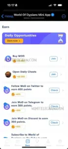 World Of Dypians Mini App 2