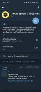 Text to Speech || Telegram bot 3