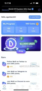 World Of Dypians Mini App 4
