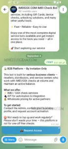 IMEIGSX IMEI Check Bot 1