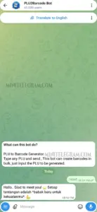 PLU2Barcode Bot 1