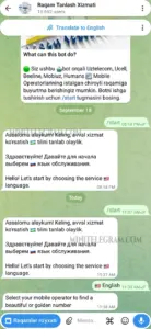 Raqam Tanlash Xizmati 2